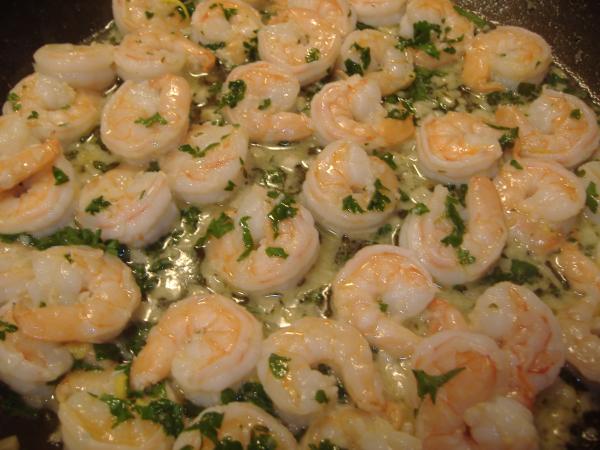 Shrimp Scampi. Photo by vivmom