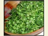 Peas and Pea Tendrils With Lemon Dressing.
