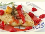 Pan Seared Fish With Raspberry Vinaigrette