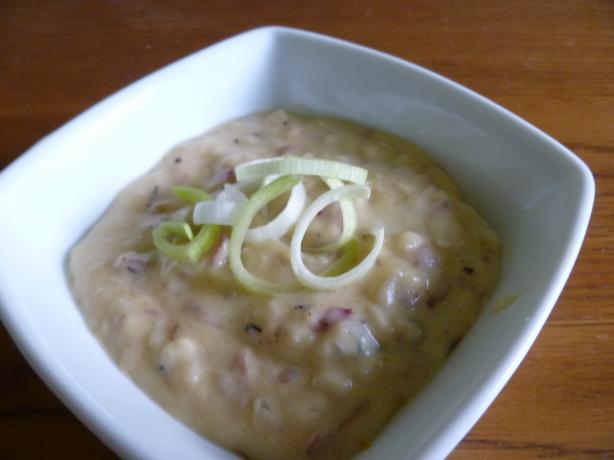 Emeril Lagasse's Potato, Onion & Roquefort Soup. Photo by Ambervim