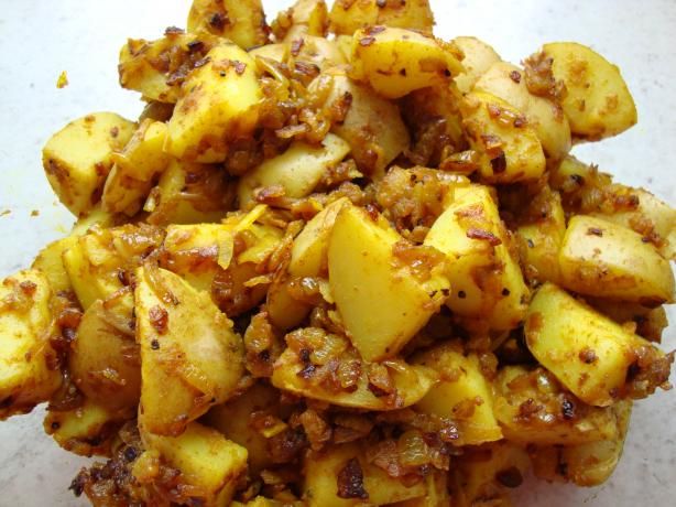 Gujarati Potatoes. Photo by JoyfulCook