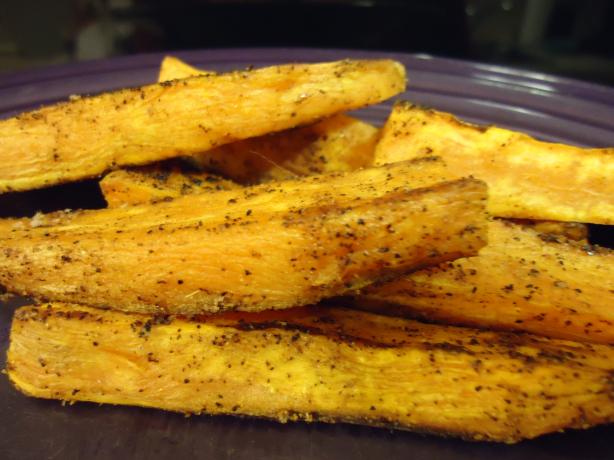 Spicy Baked Sweet Potato "fries". Photo by LifeIsGood