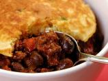 Beef and Black Bean Chili With Green Onion Corn Cakes