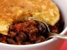 Beef and Black Bean Chili With Green Onion Corn Cakes. Recipe by kitchenslave03