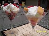 Fresh Fruit With Creamy Grand Marnier Sauce