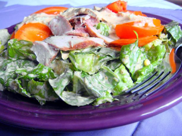 Chopped Romaine Salad With Thousand Island Dressing. Photo by Lori Mama