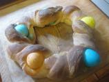 Polish Braided Easter Egg Bread. Photo by truckerboo