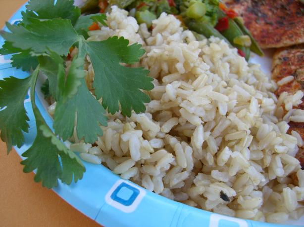 Alton Brown's Baked Brown Rice. Photo by Chef*Lee