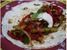 Roasted Vegetable Fajitas. Recipe by Aunt Cookie