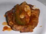 Pork Chops With An Oregano Wine Sauce