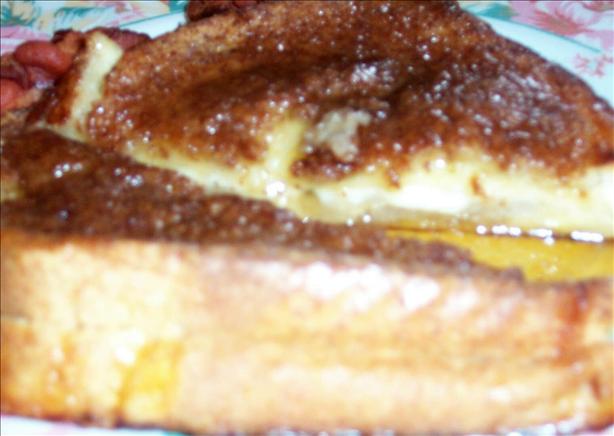 French Toast With Pears, Brie, and Cinnamon. Photo by Baby Kato