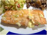 Grilled Salmon With Lime Butter Sauce