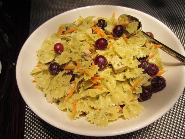 Pesto Chicken Salad With Red Grapes. Photo by Grace Lynn