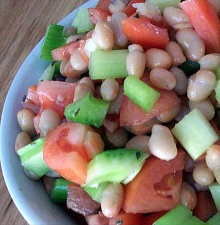 Moosewood White Bean and Tomato Salad. Photo by dicentra