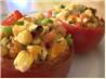 Stuffed Tomatoes With Grilled Corn Salad