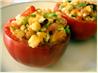 Stuffed Tomatoes With Grilled Corn Salad
