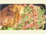 Broiled Chicken With Fettuccine Earl's