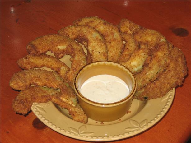 Deep Fried Zucchini With Creamy Garlic Dip. Photo by HeidiSue