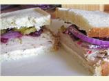 Cranberry Turkey Sandwich on Sourdough Non-Dairy. Photo by islandgirl77551