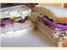 Cranberry Turkey Sandwich on Sourdough Non-Dairy. Recipe by blancpage