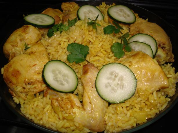 Thai Chicken With Crispy Shallots in Yellow Rice (Kao Moke Gai). Photo by Brian Holley