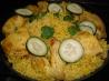 Thai Chicken With Crispy Shallots in Yellow Rice (Kao Moke Gai)