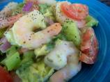 Shrimp Salad With Avocado, Celery and Red Onion