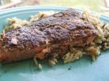 Marinated Salmon Seared in a Pepper Crust