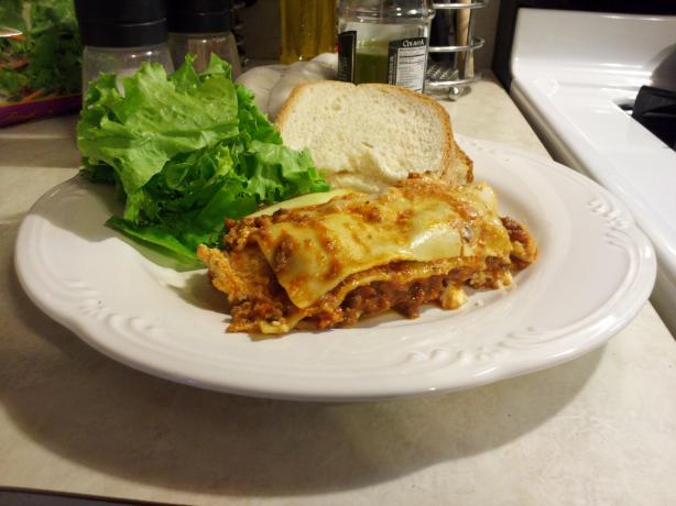 Venison Lasagne (Or Beef). Photo by ghostkat