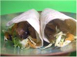 Low-Fat Teriyaki Vegetarian Beef Wraps
