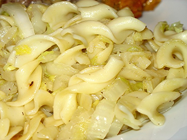 Noodles, Cabbage and Onions - Halushki. Photo by Lori Mama