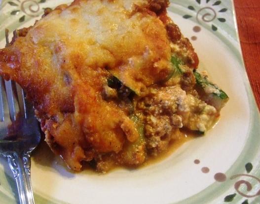 Layered Zucchini Lasagna(No Noodles!). Photo by HokiesMom