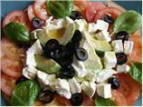 Feta, Avocado and Tomato in Vinaigrette