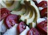 Mozzarella Avocado and Tomato Salad in Vinaigrette