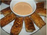 Reuben Egg Roll Wraps With Dipping Sauce