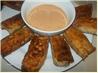 Reuben Egg Roll Wraps With Dipping Sauce. Recipe by Brenda.