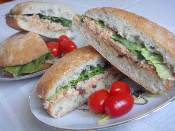 Salmon Pesto Focaccia Sandwiches. Photo by Lori Mama