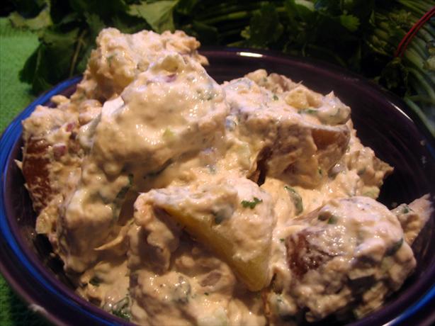 Salmon & Cilantro Potato Salad. Photo by windy_moon
