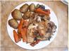 Crock Pot Braised Chicken With Vegetables. Recipe by Kittencalskitchen
