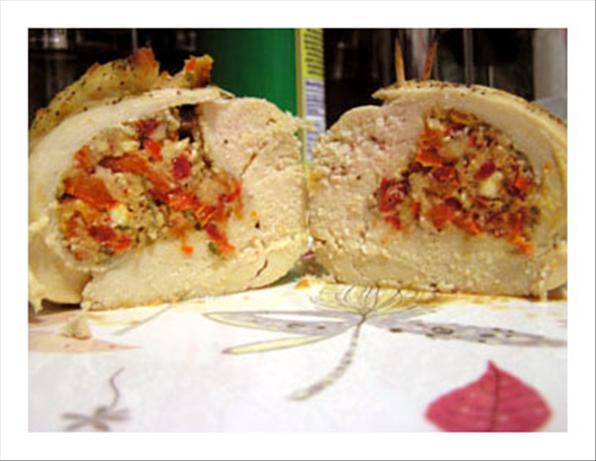 Chicken Breast Stuffed With Feta Cheese, Sun-Dried Tomato. Photo by yrloveless