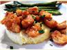 Corn Flan With Spicy Shrimp