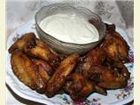 Hot Buffalo Wings With Roquefort Dip