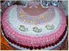 Beautiful Baby Girl Bib Cake. Recipe by Rita~