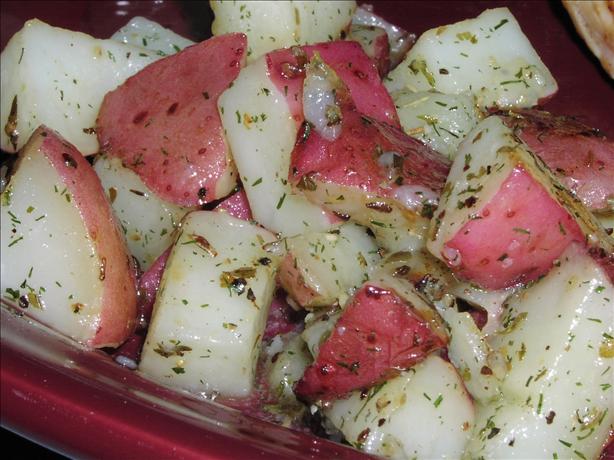 Lemon and Garlic Grilled Baby Potatoes. Photo by TeresaS