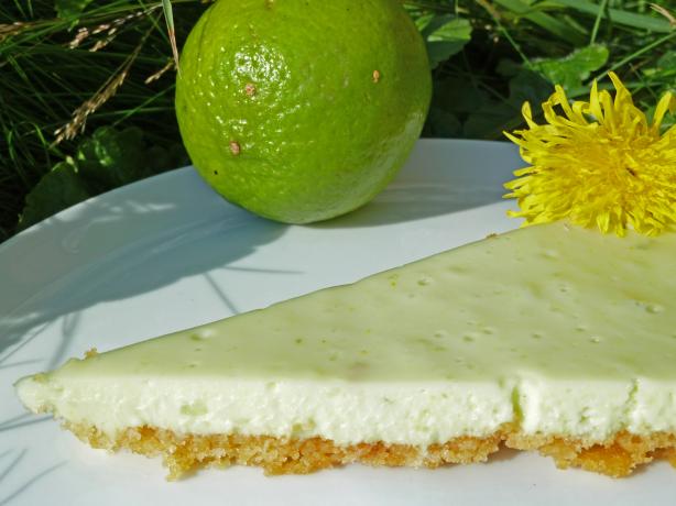 Easy Refrigerator White Chocolate Lime Pie (No-Bake). Photo by awalde