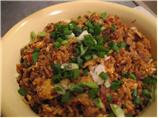Chinese Mushroom Pork Fried Rice. Photo by Pellerin