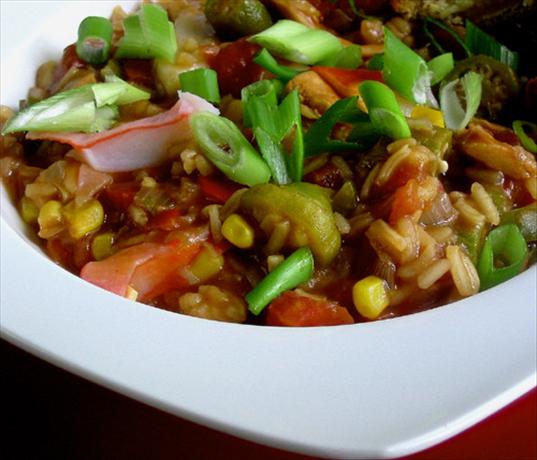 Chicken and Crab Gumbo Low Fat. Photo by Caroline Cooks