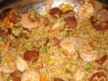 Shrimp & Sausage With Saffron Rice