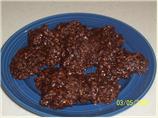 Peanut Butter in My Chocolate No-Bake Cookies. Photo by ratherbebaking