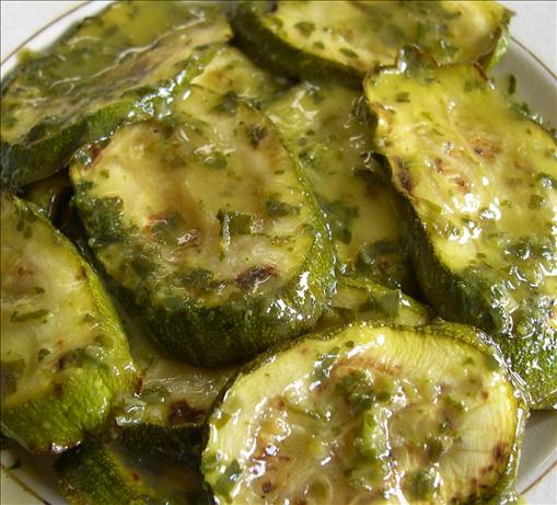 Pan Seared Summer Squash With Fresh Basil and Lemon Vinaigrette. Photo by luvinlif2k